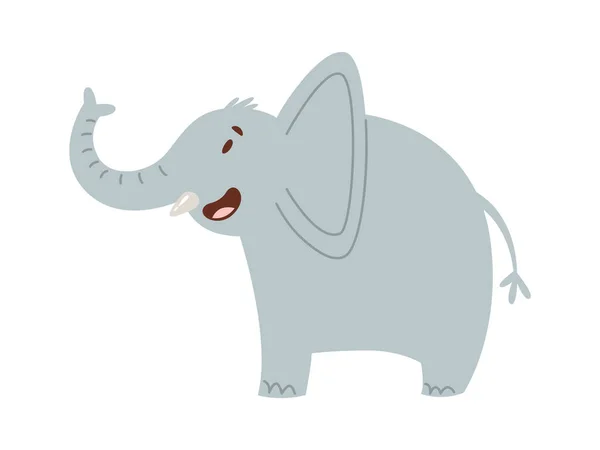 野生の象の動物ベクトルイラスト — ストックベクタ
