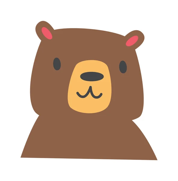 Niedliche Bear Animal Vektor Illustration — Stockvektor
