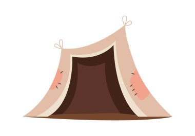 El yapımı oyun evi çadırı Vektör İllüstrasyonu