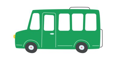 Otobüs yolu aracı Vektör İllüstrasyonu