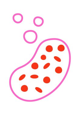 Düz kan hücreleri Vektör İllüstrasyonu