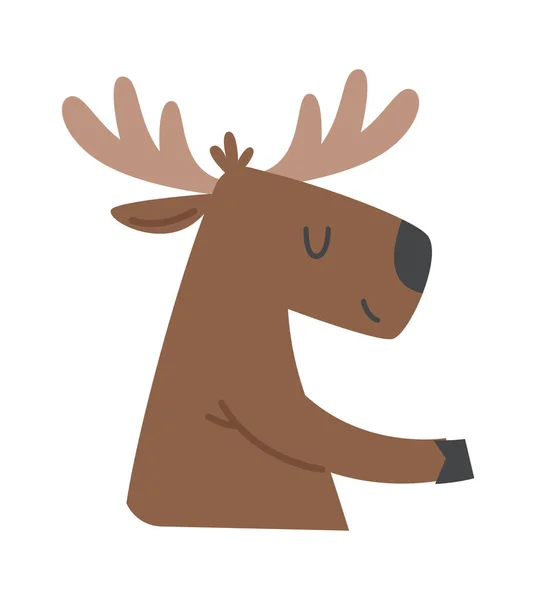Cute Deer Animal Vector Illustration — Stock Vector