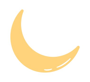 Ay Hilal Gök Vektörü İllüstrasyonu