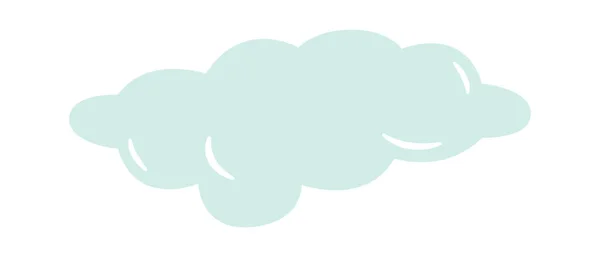 Blue Sky Cloud Vector Ilustración — Vector de stock