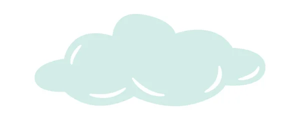 Blauer Himmel Wolken Vektor Illustration — Stockvektor
