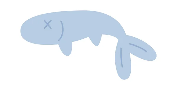 물고기를 상징하는 삽화가 나타나 — 스톡 벡터
