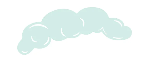 Blue Sky Cloud Vector Ilustración — Vector de stock