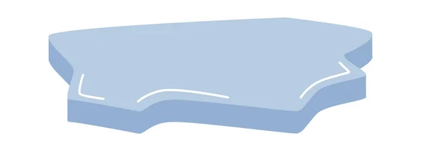 Illustration Vectorielle Tranche Floe Glace — Image vectorielle
