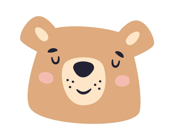 Bear Animal Head Vector Illustration — Stockový vektor