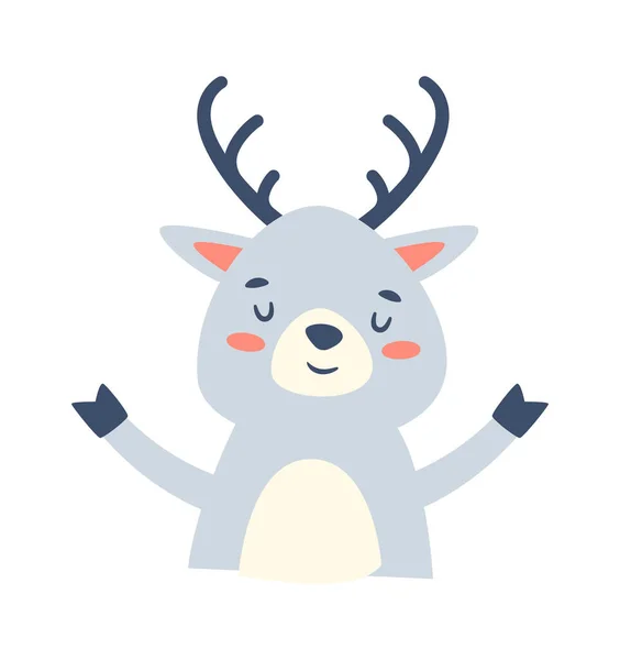 Deer Animal Head Vector Illustration — стоковий вектор