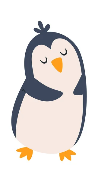 Illustration Vectorielle Séjour Des Oiseaux Pingouins — Image vectorielle