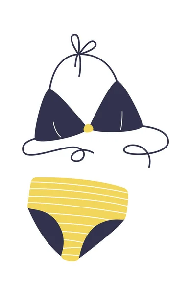 Swimsuit Sutiã Calças Ilustração Vetorial — Vetor de Stock