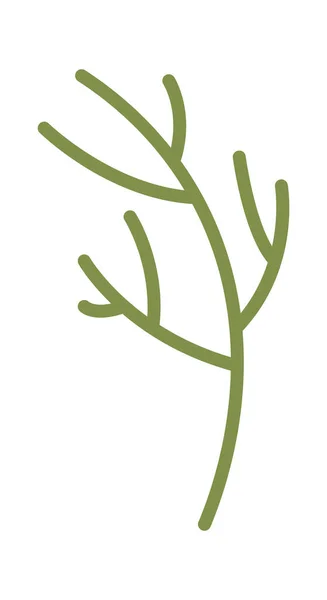 Illustration Vectorielle Florale Tige Fleur — Image vectorielle