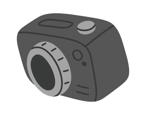 Digital Camera Device Vector Ilustração — Vetor de Stock