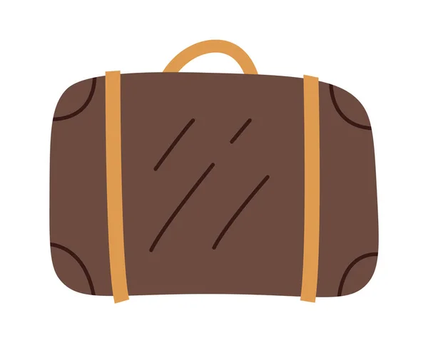 Travel Retro Suitcase Clothes Vector Illustration — Stock Vector