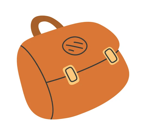 Retro Travel Bag Vector Illustration — Stock Vector