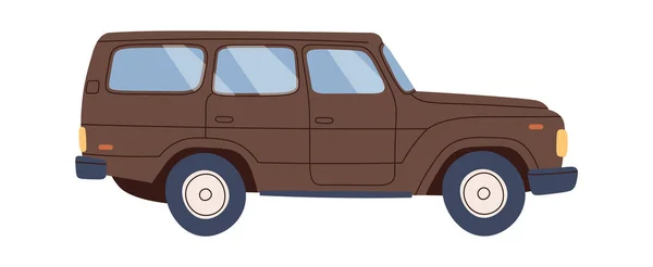 Cestovní Auto Ploché Vektorové Ilustrace — Stockový vektor