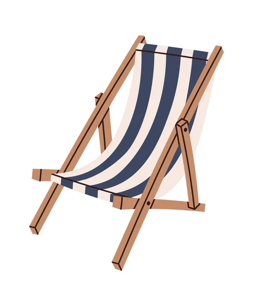 Chaise Pliante Pour Plage Illustration Vectorielle — Image vectorielle