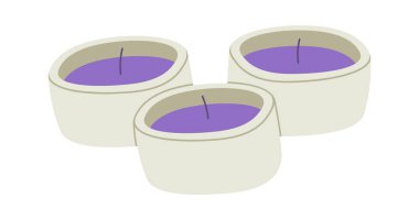 Aroma Mumları İllüstrasyon Vektörü İllüstrasyonu