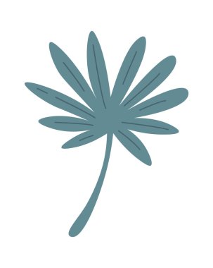 Tropikal bitki yaprağı taşıyıcı illüstrasyonu