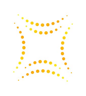 Yarı Tonlu Noktalı Element Vektör İllüstrasyonu