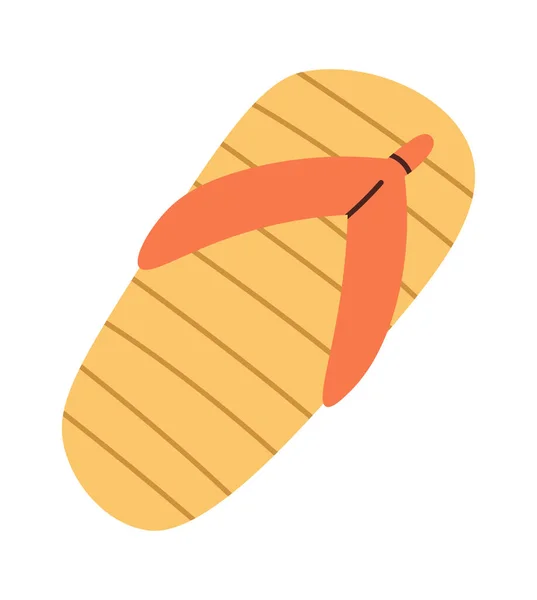 Summer Flip Flop Shoes Vector Illustration - Stok Vektor