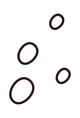 Su kabarcıkları Simge Vektörü Resimlemesi