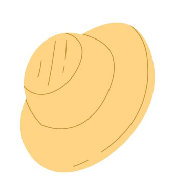 Yaz Klasik Şapka Vektörü İllüstrasyonu