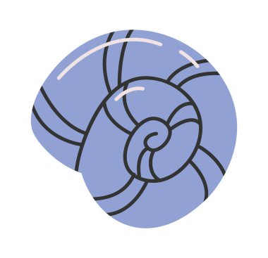 Deniz Kabuğu İstiridye Vektörü İllüstrasyonu