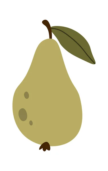 Pear 果物アイコン ベクトル図 — ストックベクタ