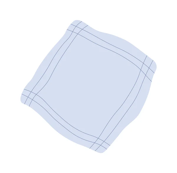Picknick Quadratische Decke Vektor Illustration — Stockvektor
