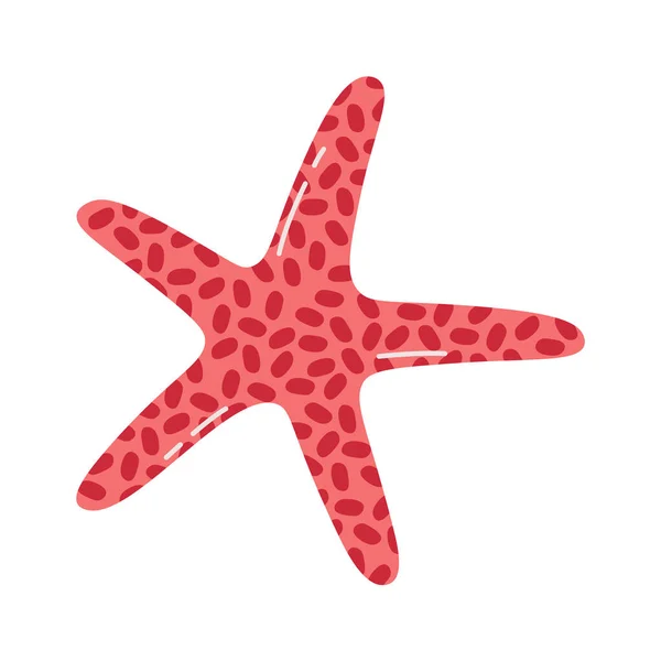 Starfish Sea Animal Vector Illustration — Stock Vector