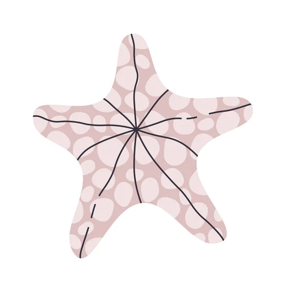 Hvězdice Mořské Zvířecí Vektorové Ilustrace — Stockový vektor