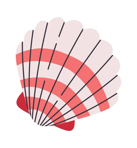 Sea Shell Clam Vector Illustratie — Stockvector