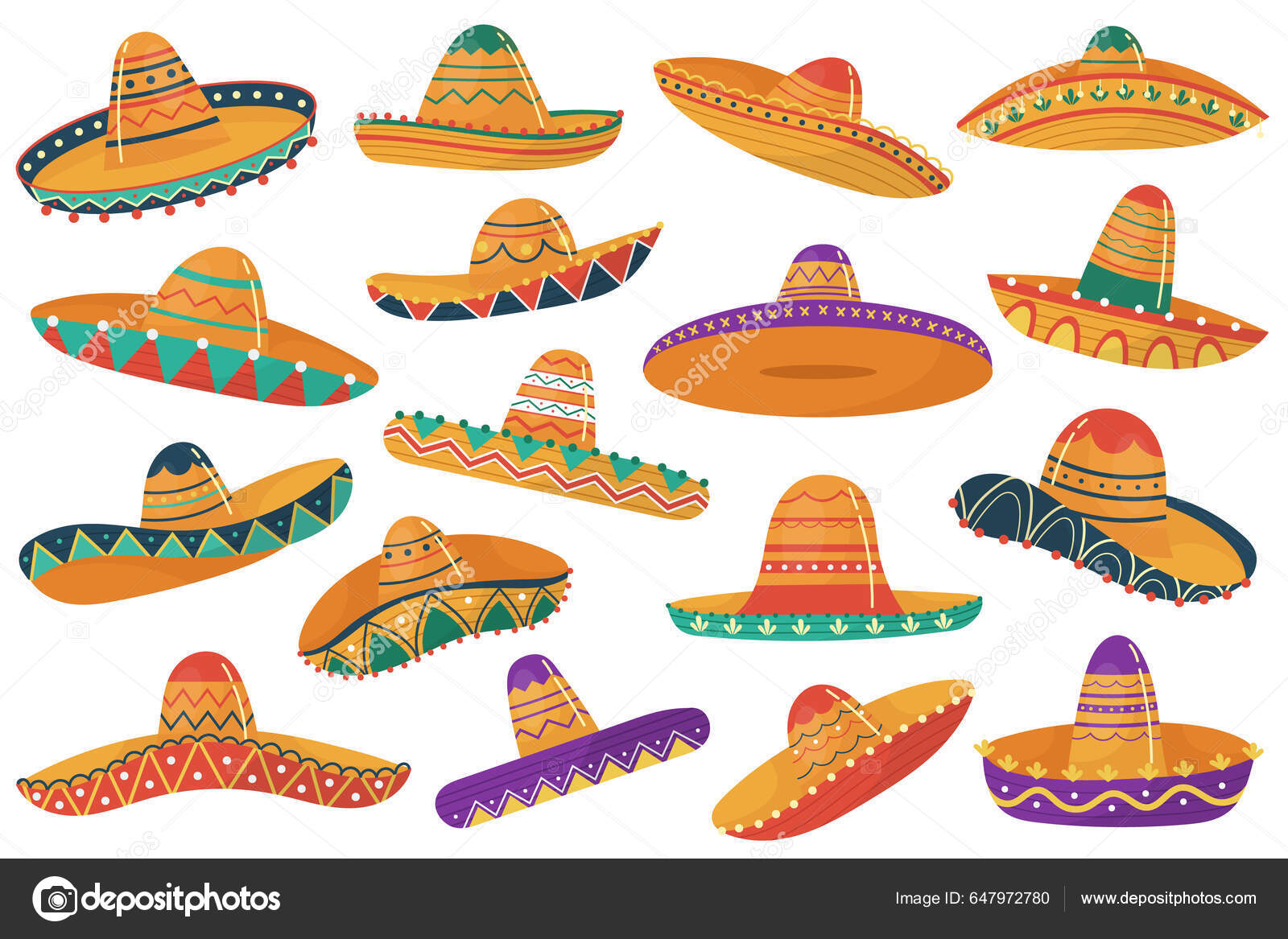 Мексиканское Сомбреро Традиционные Винтажные Головные Уборы.