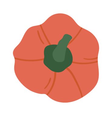 Tatlı Biber Sebze Vektörü İllüstrasyonu