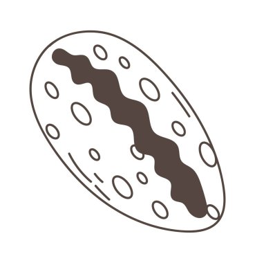 Deniz kabuğu İstiridye Simgesi Vektör İllüstrasyonu