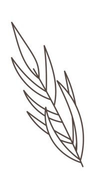 Yaprak Vektörü İllüstrasyonuyla Brunch