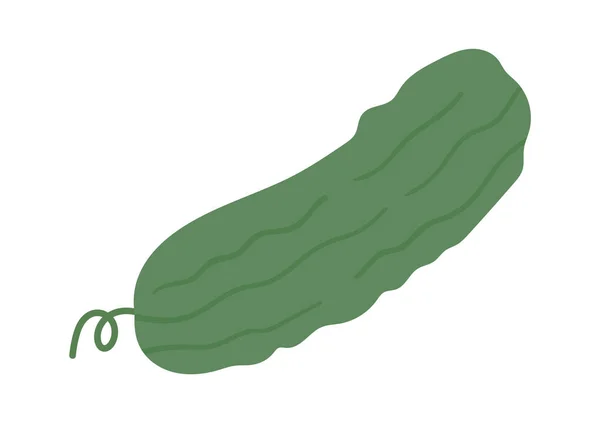 Cucumber Vegetable Icon Vector Illustration — 스톡 벡터
