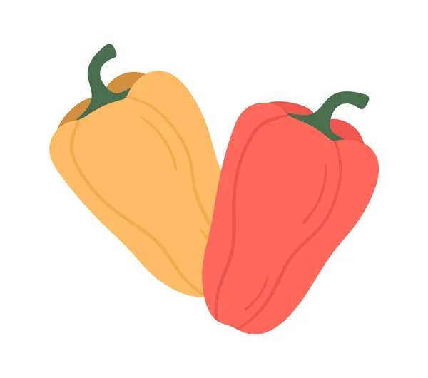 Ilustrasi Vektor Sayuran Manis Pepper - Stok Vektor