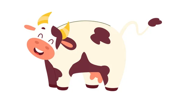 奶牛农场动物传病媒介图解 — 图库矢量图片