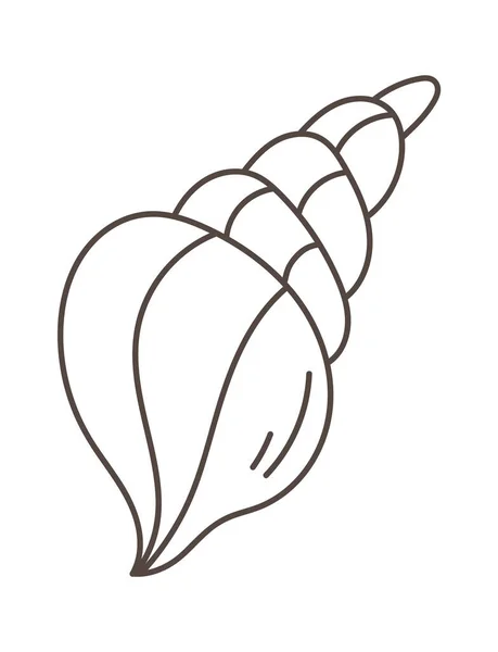 Kagyló Kagyló Ikon Vektor Illusztráció — Stock Vector