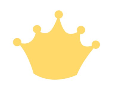 Kraliçe Taç Simgesi Vektör İllüstrasyonu