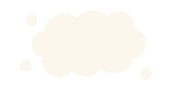 Sky Cloud Silhouette Vector Illustration — Stock Vector