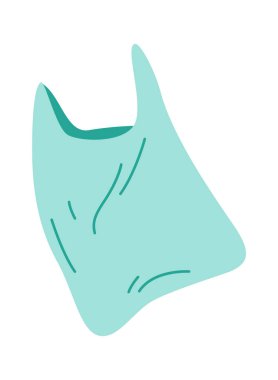 Plastik Torba Ortam Vektörü İllüstrasyonu