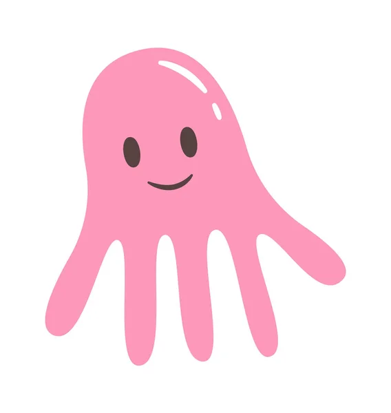 Octopus Sea Character Vector Ilustração —  Vetores de Stock