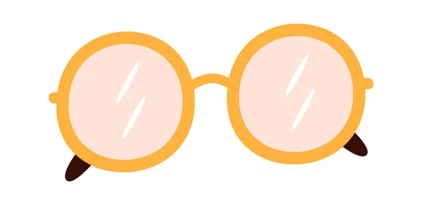 Runde Retro Sonnenbrille Vector Illustration — Stockvektor