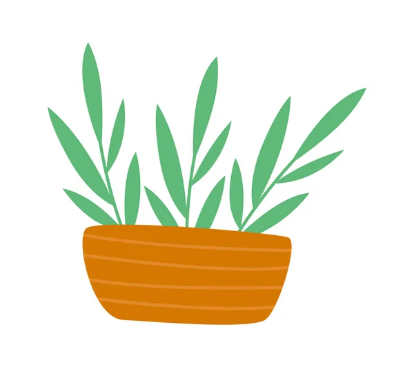 Plantera Kruka Vektor Illustration — Stock vektor