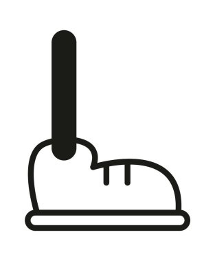 Çizgi Çizgi Çizgi Roman Bacak Vektörü İllüstrasyonu