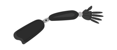 Siber El Protez Vektörü İllüstrasyonu